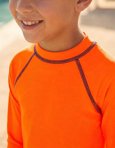 Image of City Threads Rash Guard for Boys SPF 50+ Made in USA, Long Sleeve Swim Shirt with Sun Protection, Toddler, and Youth Sizes