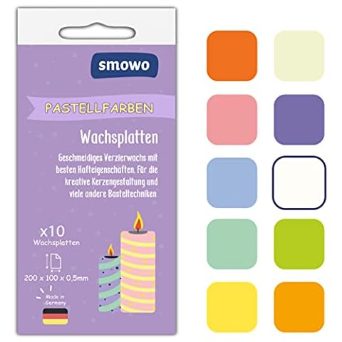 Smowo® 10 Placas de Cera Pastel Cover