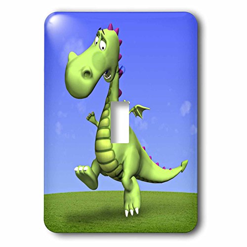 Interrupteur à bascule design dragon effrayant multicolore robuste