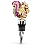 BLARYETI Squirrel Wine Stopper Bottle Sealer Bottle Plug for Wine &Beverage, Keep Wine Fresh, Set of 1