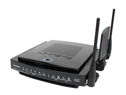 Cisco Linksys WRT600N Linksys   Router Gigabit inalámbrico de doble banda Linksys con enlace de almacenamiento