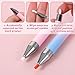 2 PCS Rhinestone Picker Tool Diamond Art, Refillable Wax Pen with 6 Wax Refills, Nail Diamond Art Painting Dotting Pen for Nails Rhinestone Pickup (Pink Blue Gradient)