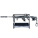 Tovip Gun Model Key Chain for Men Gifts Keychain Alloy Metal Battle Royale Game Weapons Rifle Gun Keyring, Gray, 21cm