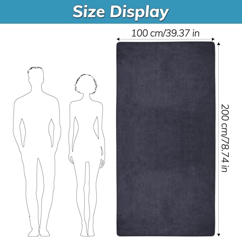Lureon XXL Badetuch Groß 100x200 cm - Saunahandtuch & Badehandtuch Groß mit 420 g/m² - Saunatuch & Sauna Handtuch als Strandtuch - Stark Saugfähig & Weich für Damen und Herren
