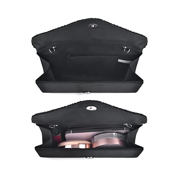 TINDTOP Clutch Purses for Women, Formal Evening Clutch Bags Shoulder Envelope Party Handbags Wedding Cocktail Prom Clutches - Image 6