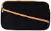 COSMOS Black Color with Orange Zipper Soft Neoprene Sleeve Carrying Travel Case for Canon PIXMA iP110 Wireless Mobile Pinter and Battery, Power Adapter & Cable