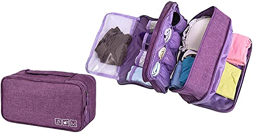 Almacenamiento a Prueba de Agua Bolsa de Viaje Organizador para los Sujetadores, Ropa Interior, artículos, etc. Accessorios de Viaje(Green) Cover