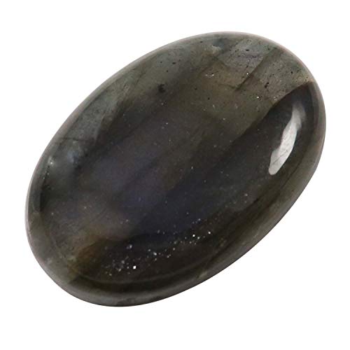 Cabochon ovale en labradorite bleue naturelle, la pierre de protection aux reflets célestes