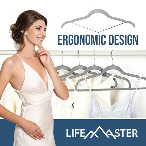 Lifemaster LMGR22Y Velvet Non-Slip Hangers thumb #3