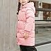 Girls Winter Coats Heavyweight Hooded Puffer Jacket Kid Windproof Warm Solid Quilted Padded Down Jackets with Pockets Kids Fashion Long Puffer Jackets Hooddies Parka Zip Up Quilted Outwear Coat