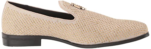 Stacy Adams Men's Swagger Studded Ornament Loafer, Natural Linen, 11 #TOP5