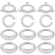 Kunststoff Lampenschirm Ring Konverter E14 bis E27, 12 Stk Lampenschirm Reduzierring Schraubring E27 zu E14, Lampenring Reduzierring Adapter Ringkonverter für Lampenschirm Tischlampe