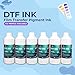Enlite Premium DTF Ink 1000ML Value Pack, Water-Base Digital Inkjet Ink Refill for Direct to Film Printers with Printhead L1800 L805 R1390 4720 I3200 XP600 DX7 DX5 5113, 6-Pack（2W-1BK-1C-1M-1Y）