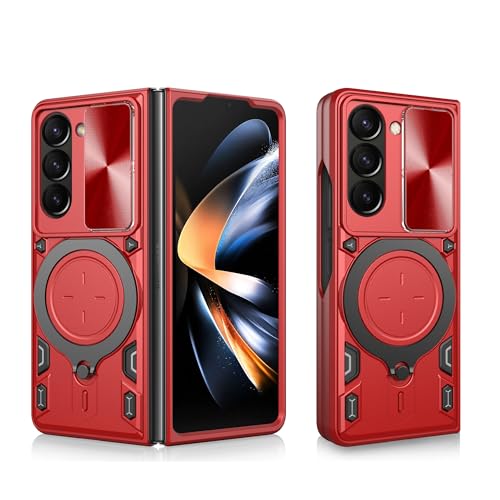 ASUS wish �g�ѓd�b�P�[�X Samsung Galaxy Z Fold 5 5G 2023 �X���C�h�J���� ���C�J�o�[ �����O�z���_�[�X�^���h�t�� �n�C�u���b�h ���o�C�� ��� �ϏՌ� �Z���A�N�Z�T���[ ZFold5 Z5 G Fold5 ZFol