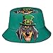 Produktbild GodYo Eimer Hut Packbar Wende Dackel Kobold St Patrick Day Print Sonnenhut Fischer Hut Mütze Outdoor Camping