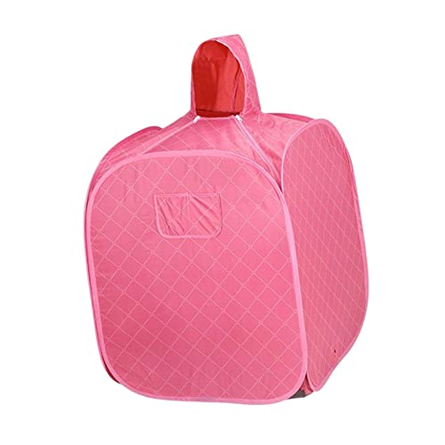 LRXFPIYF Leichtes persönliches Dampfsauna-Saunazelt für den Innenbereich, schnelles Aufheizen mit Haube, SPA-Saunen, Saunaraum, Ganzkörper-Heimdampfsauna für, ROSA