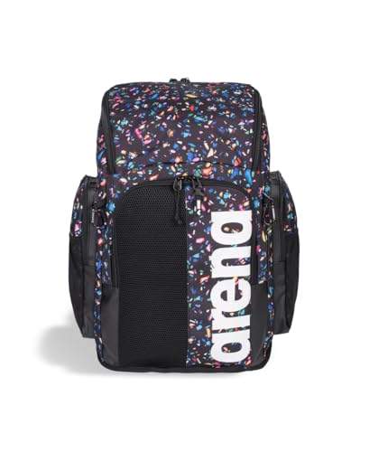 Image of ARENA Spiky III Backpack 45 Swimming Athlete Sports Gym Rucksack Large Training Gear Equipment Swim Bag for Men and Women, 45 Liters, Confetti Black