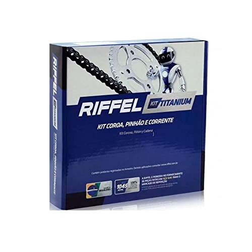 Kit Pop 100 (07 , 15) 35Z X 14Z Com Corrente 428H X 106L , Titanium (1045) , Riffel