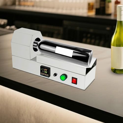 Envoltura eléctrica de la cápsula de la botella, sellador del encogimiento por calor de 700 BPH con la pantalla de la temperatura del led para las cápsulas del vino del PVC, máquina de empaquetado ráp