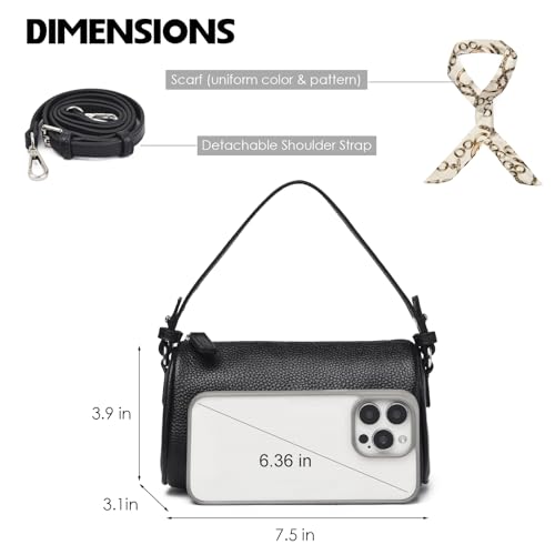 Eslcorri Genuine Leather Crossbody Bags for Women - Mini Top Handle Tote Handbag Shoulder Purse Cute Ladies Sling Bag - Image 5