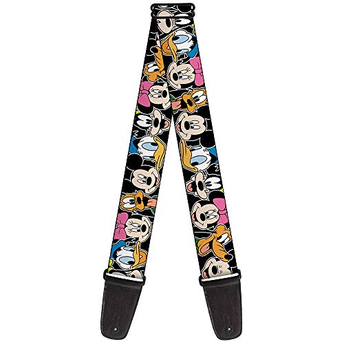 Buckle-Down GS-WDY092 Sangle de guitare Motif personnages Disney Noir 5,1 cm - Les Beatles, Paul McCartney, John Lennon, RIngo Starr, George Harrison Buckle-Down GS-WDY092 Sangle de guitare Motif personnages Disney Noir 5,1 cm