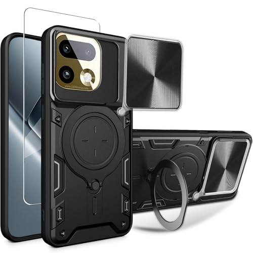 Coque Realme 16 Pro 5G blindée noire haute résistance militaire avec verre de protection