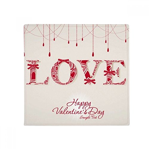Tapis de sol St Valentin rouge DIYthinker 80x80cm antidérapant - 2