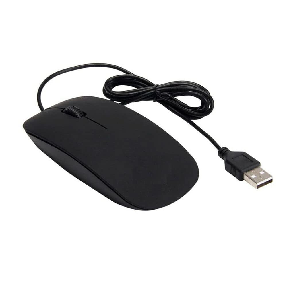 Amazon | 黒マウス 有線USB光学マウス PC ノートパソコンローラー 