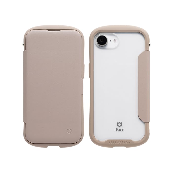 Amazon.co.jp: iFace Reflection iPhone 17e/16e ケース 手帳型 クリア