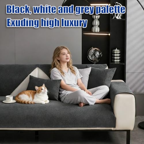Sofa Überzug, Chenille Sofabezug, Sofadecken Für Sitzfläche, Sofadecke, Sofaschutz Katze Hund, Couchschoner, Sofaüberwurf, Couch Überzug 1/2/3/4 Sitzer, Sofaüberwürfe, Couchbezug, Sofa Schutzdecke
