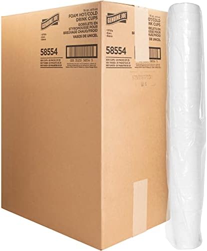 Genuine Joe Hot/Cold 16oz Foam Cups (Pack of 500)