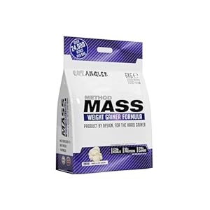 Out Angled Method Mass Gainer Powder, Vanilla Ice Cream, 6kg, 100 Scoops | High Calorie, Whey Protein Powder, Weight Gainer for Muscle Growth