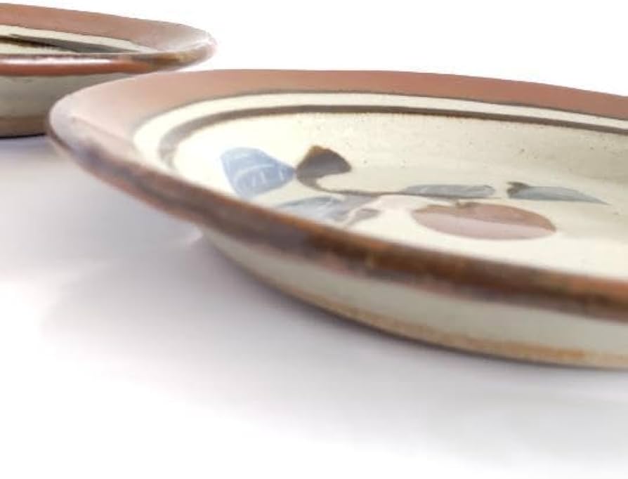 Amazon.co.jp: 益子焼き 大塚健一窯 手作り 大皿2枚 : ホーム＆キッチン