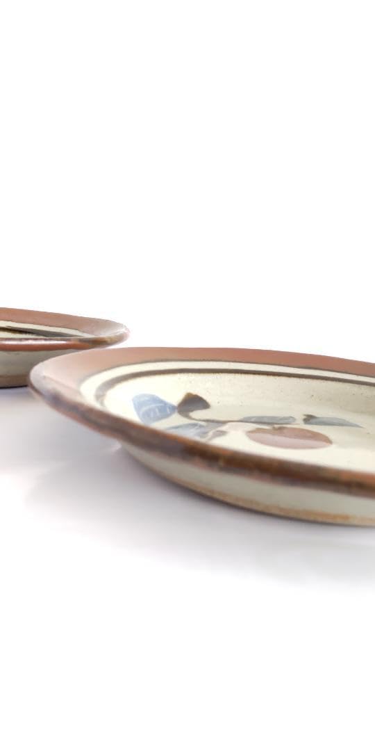 Amazon.co.jp: 益子焼き 大塚健一窯 手作り 大皿2枚 : ホーム＆キッチン