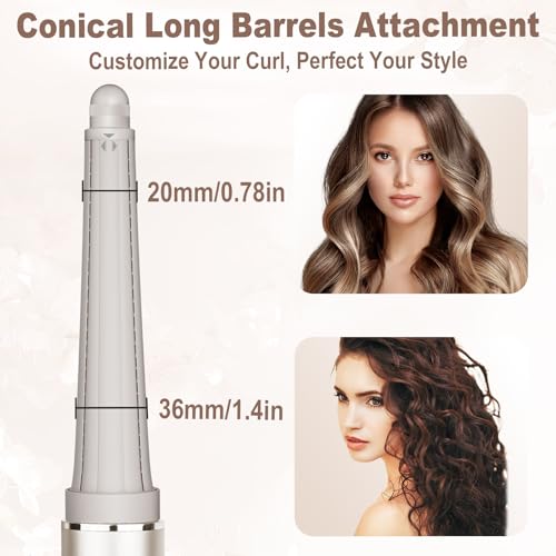 Luresta Long Curling Iron Conical Barrels Attachment for Shark FlexStyle Accessories の商品画像 3