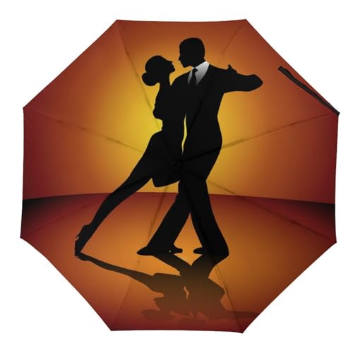 Parapluie pliant automatique compact avec motif melon d'eau original