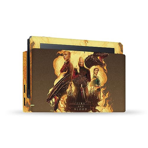 Peau Vinyle Nintendo Switch House of The Dragon pour Protéger Console des Rayures du Dock