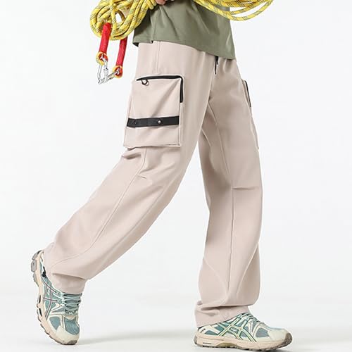 XYXIONGMAO Men's Multi Pocket Streetwear Baggy Black Tactical Pants Loose Techwear Sweatpants Hip Hop Casual Cargo Pants2