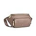 Kattee Fanny Packs for Women, Leather Crossbody Bags for Women Trendy, Small Belt Bag,Fashion Waist Packs with RFID Blocking, Khaki