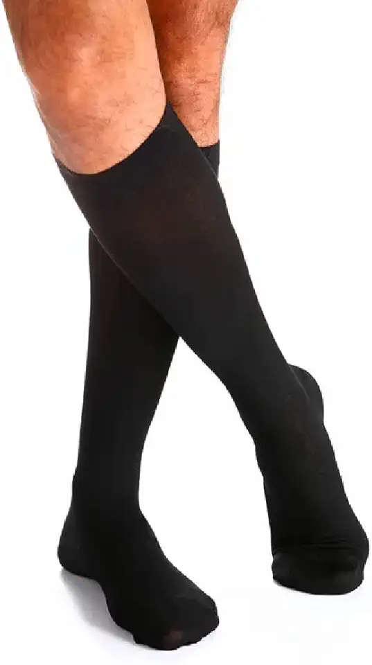 Meia 3/4 Panturrilha Urban 193B 15-20 MMHG Sigvaris Preta Preta Grande