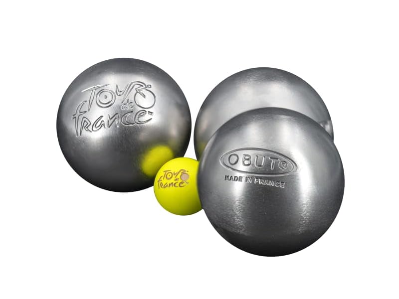 Obut Juego 3 Bolas de Petanca INOX Tour DE France