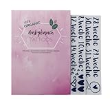 50 Temporäre Babybauch Tattoos, Motive um die Schwangerschaft in Wochen festzuhalten, Hochwertige Babybauch Klebetattoos für dein Babybauch Fotoshooting, vegane und hautfreundliche Belly Tattoos Set 2