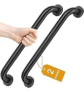 FANHAO 2 Pack Shower Grab Bar, 16 Inch Stainless Steel Bathroom Grab Bar with Anti-Slip Knurled G...