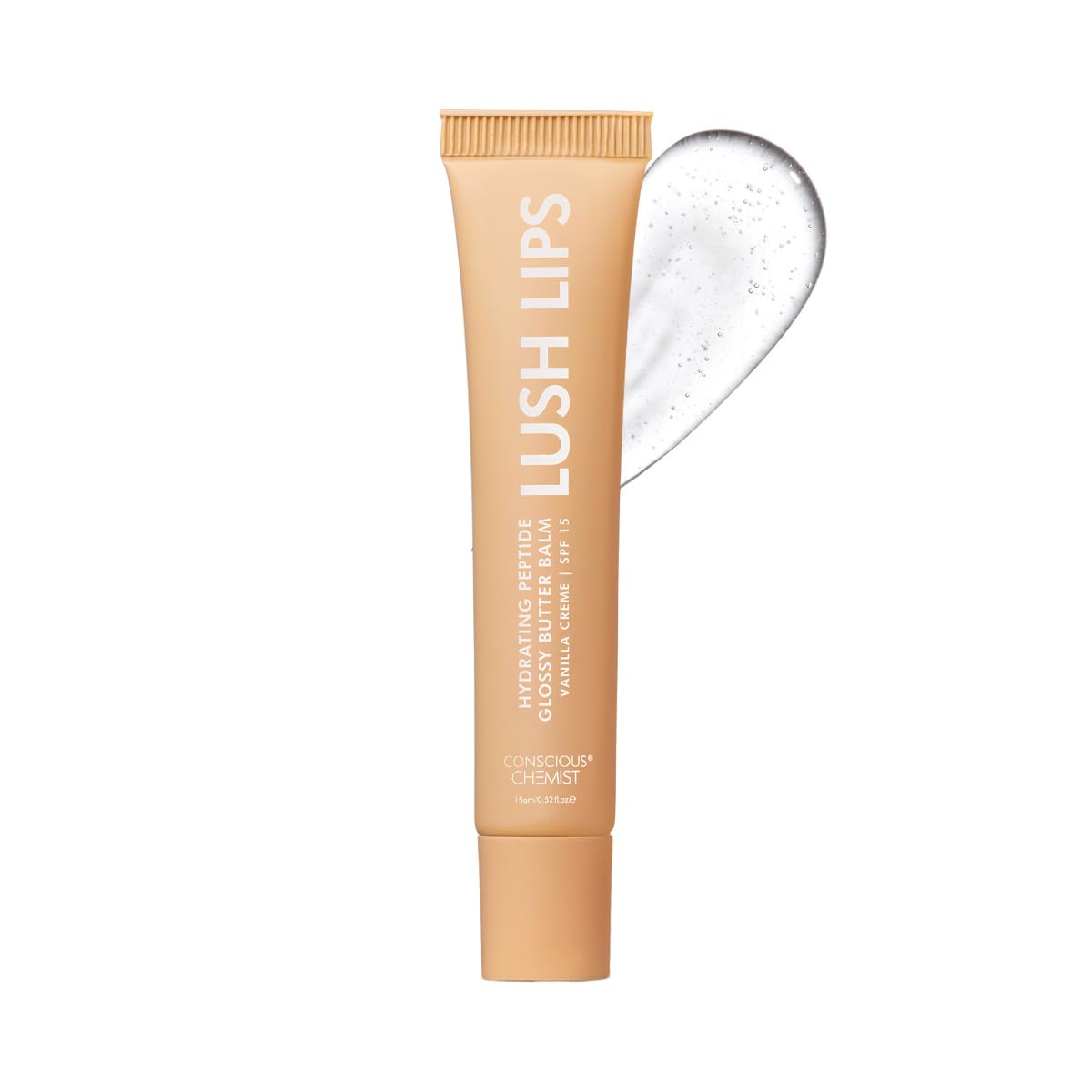 Conscious Chemist® Peptide Lip Balm - Lush Lips with SPF15 | 15g | Vanilla Creme | For Dry & Chapped Lips | 24 hr Hydration & Moisturizing | for Men & Women | Lip Balm for Pigmentation & Dark Lips | Sun Protection | Soothes Dry Lips & Repair Moisture Barrier-image-45