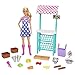 Barbie Farmers Market Playset, Doll (Blonde), Market Stand, Register, Vegetables, Bread, Cheese & Flowers, Great Gift for Ages 3 Years Old & Up
