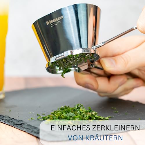 Kräuterschneider Westmark Kräutermühle für frische Kräuter aus Edelstahl