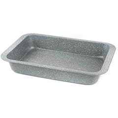 Salter BW02774G Marblestone Collection, Acciaio al carbonio 36cm Antiaderente Teglia per arrostire, arrosto di carne, teglia per Traybake e Brownie, grigia, forno sicuro fino a 220°C