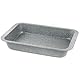 Salter BW02774G 36cm Bräter - Auflaufform/Kohlenstoffstahl Fleischbräter Ofenbackform, Antihaftbeschich backform, Fleisch Gemüse backblech, rechteckige Ofenplatt, Backofenfest bis 220°C, Marblestone