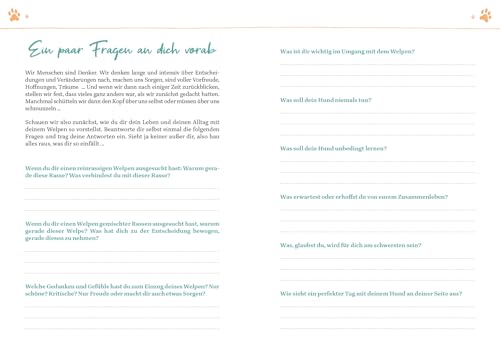 Das erste Jahr mit deinem Welpen – dein Wochenkalender: 52 Wochen voller Know-how, Tipps und Freizeitspaß | Mit Platz für deine Notizen und Erinnerungen, Wochenjournal, Geschenk