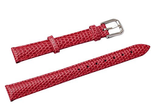 Preisvergleich Produktbild uYOUNG 16 mm Damen rot echt Leder Eidechse mit Armbanduhr Band